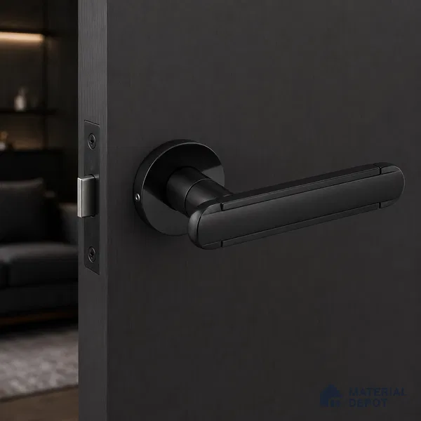 Ottr Zinc Mortise Handle HA 00298 Black Dual Tone Finish Rose Mount | 2 Years Warranty