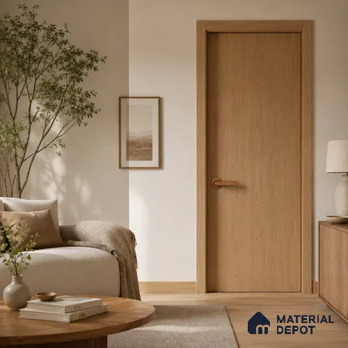 Ottr Zinc Mortise Handle HA 00307 H PVD Rose Gold Matte Finish Plate Mount | 2 Years Warranty