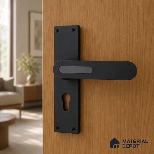 Ottr Stainless Steel Mortise Handle HA 00321 C Black Dual Tone Finish Rose Mount | 2 Years Warranty