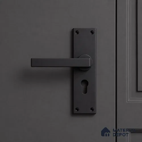 Ottr Stainless Steel Mortise Handle HA 00322 Black Finish Rose Mount | 2 Years Warranty