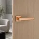 Ottr Stainless Steel Mortise Handle HA 00326 I PVD Rose Gold Finish Plate Mount | 2 Years Warranty | Image 02