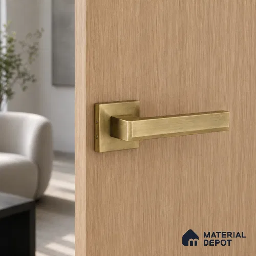 Ottr Stainless Steel Mortise Handle HA 00326 E Antique Brass Finish Rose Mount | 2 Years Warranty