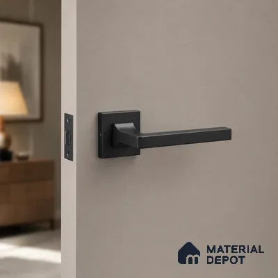 Ottr Stainless Steel Mortise Handle HA 00327 I PVD Gold Black Finish Plate Mount | 2 Years Warranty