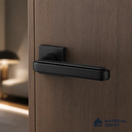 Ottr Zinc Mortise Handle HA 00330 Black Dual Tone Finish Rose Mount | 2 Years Warranty