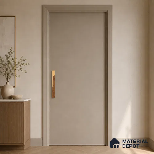 Ottr Aluminium Main Door Handle HA 00263 I PVD Gold Wood Finish - 300mm | 2 Years Warranty