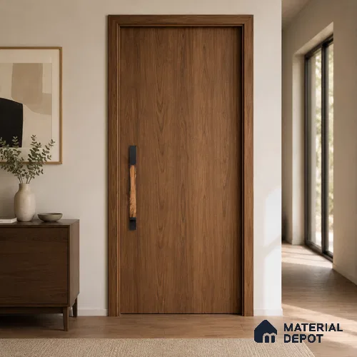 Ottr Aluminium Main Door Handle HA 00263 C Black Wood Finish - 600mm | 2 Years Warranty