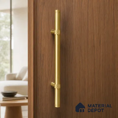 Ottr Stainless Steel Main Door Handle HA 00265 I PVD Gold Dual Tone Finish - 600mm | 2 Years Warranty