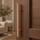 Ottr Stainless Steel Main Door Handle HA 00265 C PVD Rose Gold Dual Tone Finish - 600mm | 2 Years Warranty | Image 02