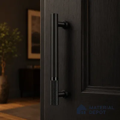 Ottr Aluminium Main Door Handle HA 00267 D Black PVD Black Finish - 900mm | 2 Years Warranty