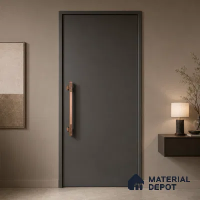 Ottr Aluminium Main Door Handle HA 00269 E PVD Rose Gold Black Finish - 1200mm | 2 Years Warranty