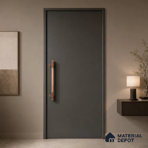 Ottr Aluminium Main Door Handle HA 00269 PVD Rose Gold Black Finish - 300mm | 2 Years Warranty