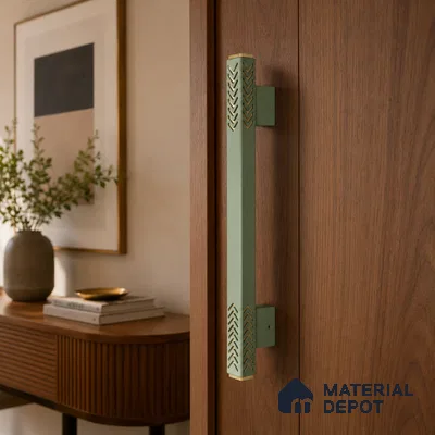 Ottr Aluminium Main Door Handle HA 00269 O Green PVD Gold Finish - 1200mm | 2 Years Warranty