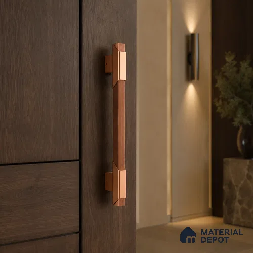 Ottr Aluminium Main Door Handle HA 00271 E Rose Gold PVD Rose Gold Finish - 1200mm | 2 Years Warranty