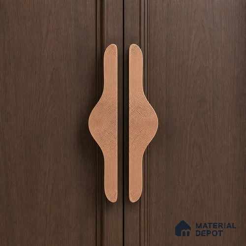 Ottr Aluminium Main Door Handle HA 00273 E Rose Gold Finish - 200mm | 2 Years Warranty