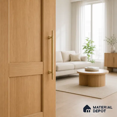 Ottr Aluminium Main Door Handle HA 00276 P Antique Brass Finish - 900mm | 2 Years Warranty