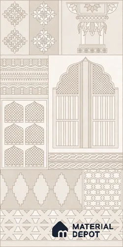 TL 12797 H 107 Konark 107 Beige 4 ft x 2 ft Vitrified Matte Finish Tile - 9 mm