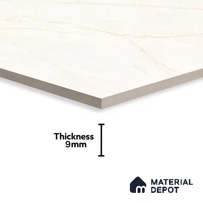 Budget Friendly Marble Floor & Wall Tile Value For Money TL 05605 Beige Abria 4 ft x 2 ft - Vitrified Glossy Finish -9 mm | Suitable for Living Room, Bedroom & Bathroom