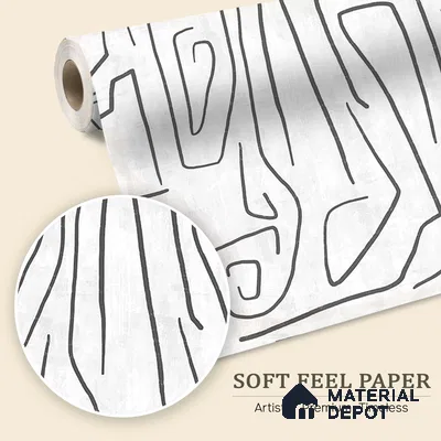 700921 Abstract Design Wallpaper, Black & White Textured Background, Customised Indrani Series Soft Feel Abstract Design (Customised Size Wallpaper )