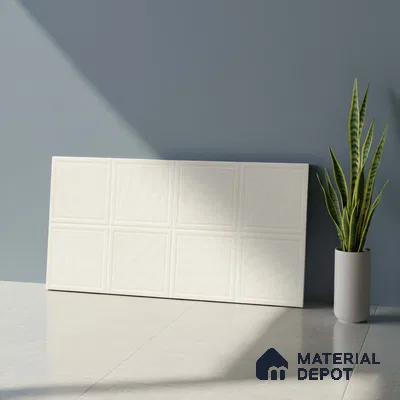 Faux Subway Wall Tile TL 05290 Splendore Mersalite Light 2 ft x 1 ft Ceramic Matte Finish - 9 mm | Suitable for Kitchen, Bathroom & Balcony Walls | Please Expect a Slight Variation of Pattern