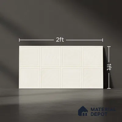 Faux Subway Wall Tile TL 05290 Splendore Mersalite Light 2 ft x 1 ft Ceramic Matte Finish - 9 mm | Suitable for Kitchen, Bathroom & Balcony Walls | Please Expect a Slight Variation of Pattern