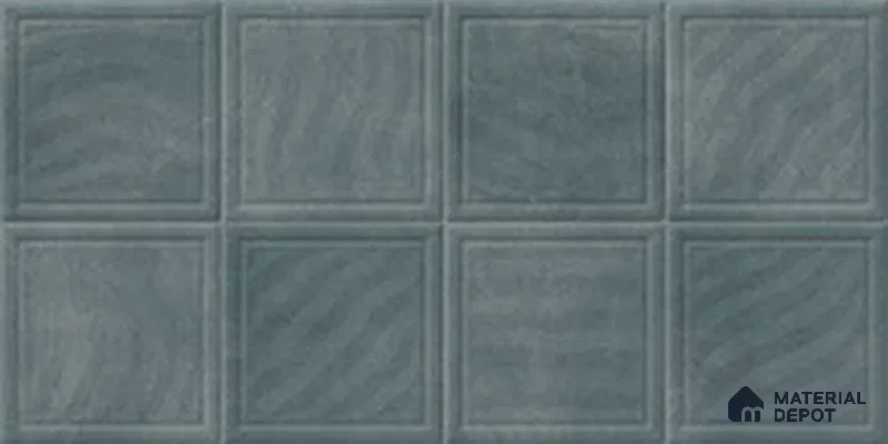 Faux Subway Wall Tile TL 05290 C Splendore Mersalite Dark 2 ft x 1 ft Ceramic Matte Finish - 9 mm | Suitable for Kitchen, Bathroom & Balcony Walls | Please Expect a Slight Variation of Pattern (Sample)