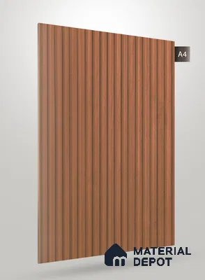 Wooden Fluted AD 1769 8 ft x 4 ft Matte Finish Decorative Laminate - 1.25 mm | Suitable for TV Unit,Wardrobe, Kitchen Cabinets