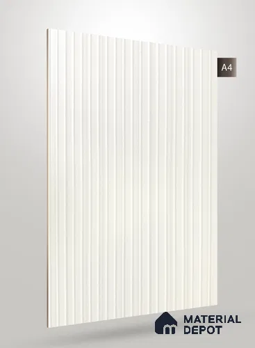 Wooden Fluted AD 1781 8 ft x 4 ft Matte Finish Decorative Laminate - 1.25 mm | Suitable for TV Unit,Wardrobe, Kitchen Cabinets