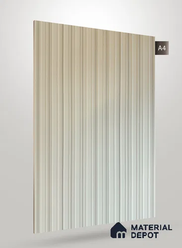 Wooden Fluted AD 1784 8 ft x 4 ft Matte Finish Decorative Laminate - 1.25 mm | Suitable for TV Unit,Wardrobe, Kitchen Cabinets