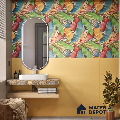 TL 00695 A Aesthetic Arencia Series Plain Orange Matte Finish 4 ft x 2 ft Full Body Vitrified Tile - 9 mm (Sample)