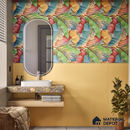 TL 00695 A Aesthetic Arencia Series Plain Orange Matte Finish 4 ft x 2 ft Full Body Vitrified Tile - 9 mm