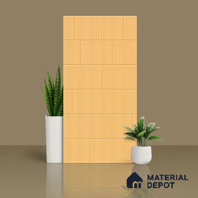 TL 00695 E Aesthetic Arencia Series Pattern 2 Orange Matte Finish 4 ft x 2 ft Full Body Vitrified Tile - 9 mm