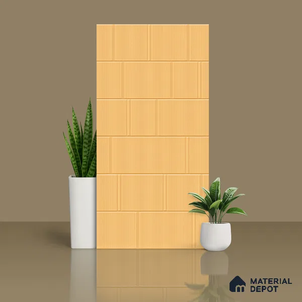 TL 00695 E Aesthetic Arencia Series Pattern 2 Orange Matte Finish 4 ft x 2 ft Full Body Vitrified Tile - 9 mm
