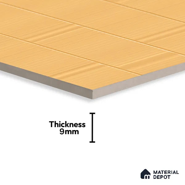 TL 00695 E Aesthetic Arencia Series Pattern 2 Orange Matte Finish 4 ft x 2 ft Full Body Vitrified Tile - 9 mm