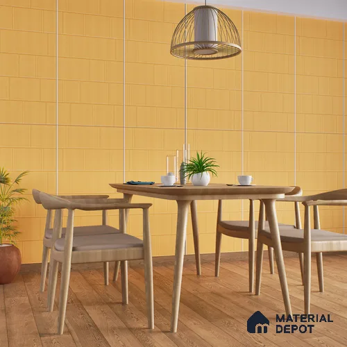 TL 00695 E Aesthetic Arencia Series Pattern 2 Orange Matte Finish 4 ft x 2 ft Full Body Vitrified Tile - 9 mm