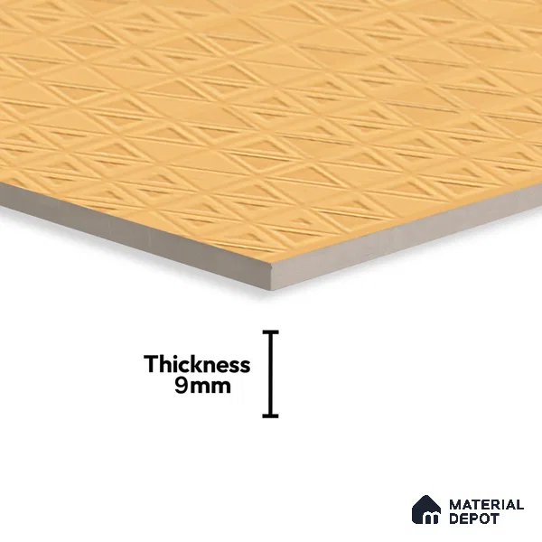 TL 00695 F Aesthetic Arencia Series Pattern 3 Orange Matte Finish 4 ft x 2 ft Full Body Vitrified Tile - 9 mm (Sample)