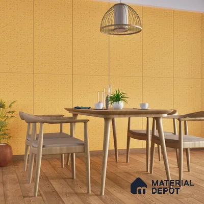 TL 00695 F Aesthetic Arencia Series Pattern 3 Orange Matte Finish 4 ft x 2 ft Full Body Vitrified Tile - 9 mm (Sample)