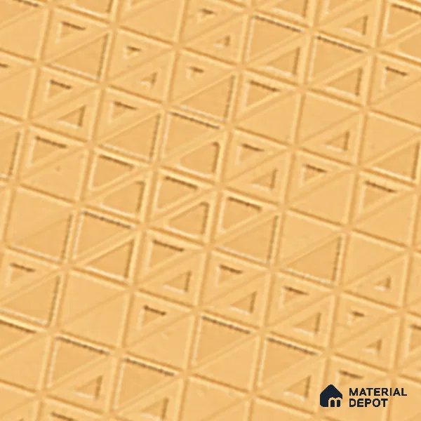 TL 00695 H Aesthetic Arencia Series Pattern 7 Orange Chrome Finish 4 ft x 2 ft Full Body Vitrified Tile - 9 mm (Sample)
