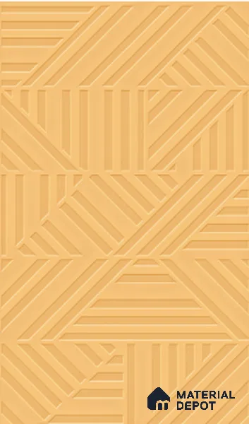 TL 00695 I Aesthetic Arencia Series Pattern 8 Orange Chrome Finish 4 ft x 2 ft Full Body Vitrified Tile - 9 mm (Sample)
