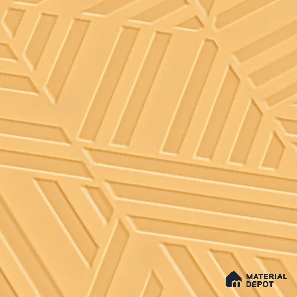 TL 00695 I Aesthetic Arencia Series Pattern 8 Orange Chrome Finish 4 ft x 2 ft Full Body Vitrified Tile - 9 mm (Sample)