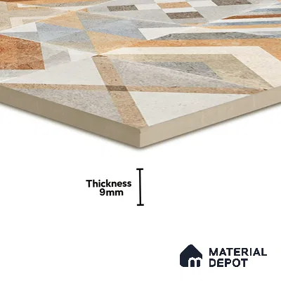 Moroccan Wall & Floor Tile TL 00905 Akota 2 ft x 2 ft Matte Finish Vitrified Tile - 9 mm | Suitable For Kitchen, Accent/Feature Wall, Dining Area | Please Expect a Slight Variation of Pattern | Random Designs