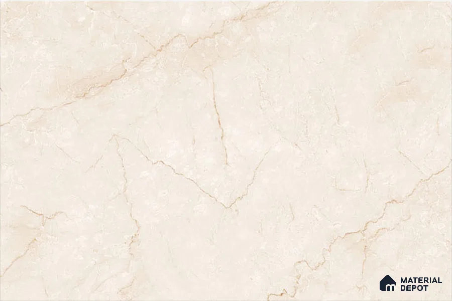 Marble Wall Tile TL 00622 A Light Alabaster Beige 12 x 18 inch Glossy Finish High Definition Digital Ceramic Tile - 6 mm