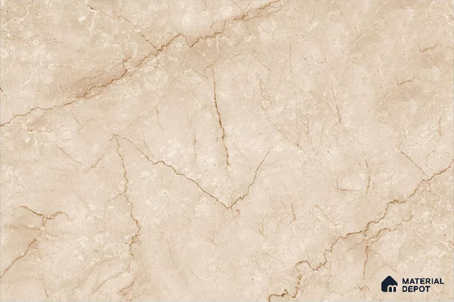 Marble Wall Tile TL 00622 C Dark Beige Dun 12 x 18 inch Glossy Finish High Definition Digital Ceramic Tile - 6 mm