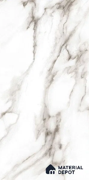 Marble Wall & Floor Tile | TL 02567 Aldano Brown 4 ft x 2 ft Glossy Finish Random Design Vitrified Tile - 9 mm | Suitable For Living Room, Bedroom, Kitchen (Sample)