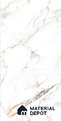 Budget Friendly Marble Floor & Wall Tile Value For Money TL 05606 Calacutta Alex 4 ft x 2 ft - Vitrified Glossy Finish -9 mm | Suitable for Living Room, Bedroom & Bathroom