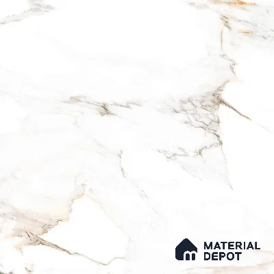 Budget Friendly Marble Floor & Wall Tile Value For Money TL 05606 Calacutta Alex 4 ft x 2 ft - Vitrified Glossy Finish -9 mm | Suitable for Living Room, Bedroom & Bathroom