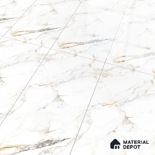 Budget Friendly Marble Floor & Wall Tile Value For Money TL 05606 Calacutta Alex 4 ft x 2 ft - Vitrified Glossy Finish -9 mm | Suitable for Living Room, Bedroom & Bathroom
