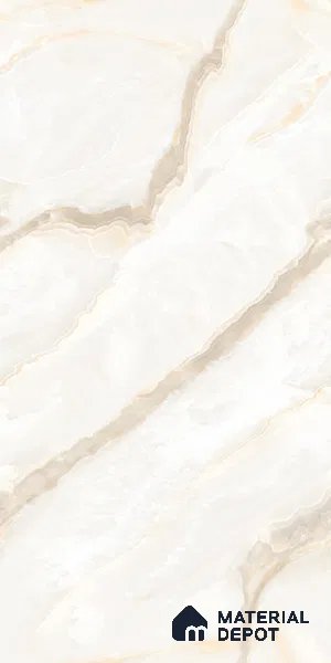 Budget Friendly Marble Floor & Wall Tile Value For Money TL 05577 Crema Alicant 4 ft x 2 ft - Vitrified Glossy Finish -9 mm | 4 Random Design | Suitable for Living Room, Bedroom & Bathroom