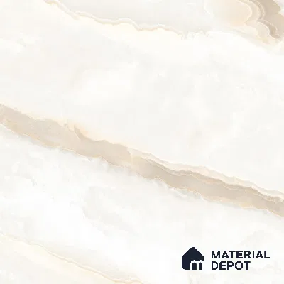 Budget Friendly Marble Floor & Wall Tile Value For Money TL 05577 Crema Alicant 4 ft x 2 ft - Vitrified Glossy Finish -9 mm | 4 Random Design | Suitable for Living Room, Bedroom & Bathroom