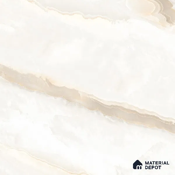 Budget Friendly Marble Floor & Wall Tile Value For Money TL 05577 Crema Alicant 4 ft x 2 ft - Vitrified Glossy Finish -9 mm | 4 Random Design | Suitable for Living Room, Bedroom & Bathroom