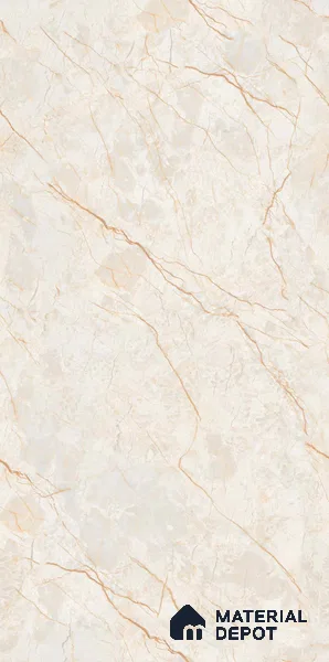 Budget Friendly Marble Floor & Wall Tile Value For Money TL 05589 Crema Allegra 4 ft x 2 ft - Vitrified Glossy Finish -9 mm | 4 Random Design | Suitable for Living Room, Bedroom & Bathroom
